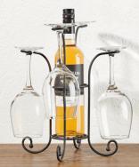 Giftcraft - Tabletop Wine Bottle & Glass Holder 0