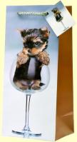 Wrap-Art - Wine Bottle Gift Bag - Puppy Pour 0