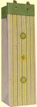 Bella Vita - Wine Bottle Gift Bag - Handmade Paper - Showers