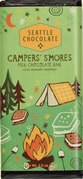 Seattle Chocolate - Campers' S'mores Milk Chocolate Bar