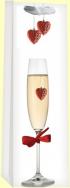 Bella Vita - Wine Bottle Gift Bag - Floating Hearts 0