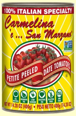Carmelina - San Marzano Petite Peeled Date Tomatoes