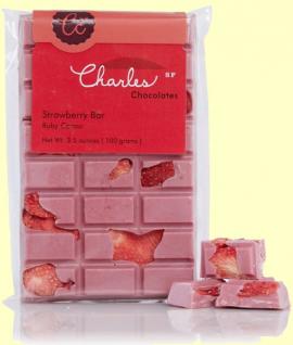 Charles Chocolates - Strawberry Ruby Cacao Bar