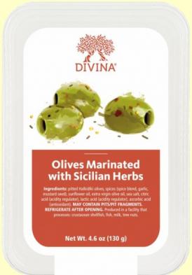 Divina - Olives - Marinated With Sicilian Herbs