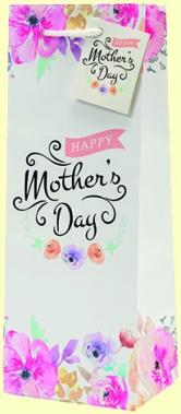 Entertaining Essentials - Wine Bottle Gift Bag - Happy Mother's Day