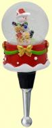 Gift Essentials - Bottle Stopper - Snow Globe Snowman 0