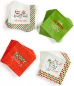 Giftcraft - Cocktail Napkins Holiday Sentiments 4 Assorted 0
