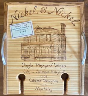 Handmade in Zionsville - Wine Serving Tray - Nickel & Nickel
