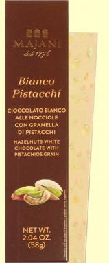 Majani - White Chocolate Nougat Pistachio Bar With Hazelnut