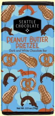 Seattle Chocolate - Chocolate Peanut Butter Pretzel Truffle Bar