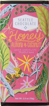 Seattle Chocolate - Honey Almond & Coconut Chocolate Bar