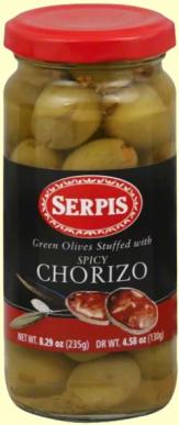 Serpis - Green Olives - Chorizo Stuffed