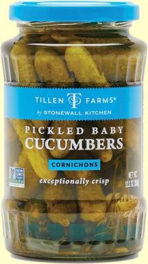 Tillen Farms - Pickled Baby Cucumbers Cornichons