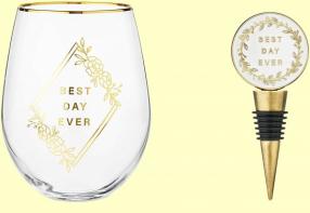 Twine - Wedding Wine Glass & Stopper
