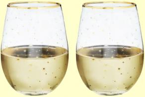 Twine - Starlight Stemless Wine Glasses