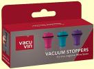 Vacu Vin - Vacuum Stoppers 3 Pack - Assorted Colors 0