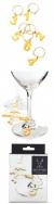 Viski - Wine Glass Charms - Gold Plated Numbers 0