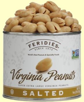 Feridies - Salted Virginia Peanuts Can 9 oz